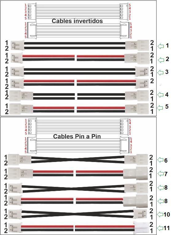 JST PH 2mm Macho-Hembra -Macho